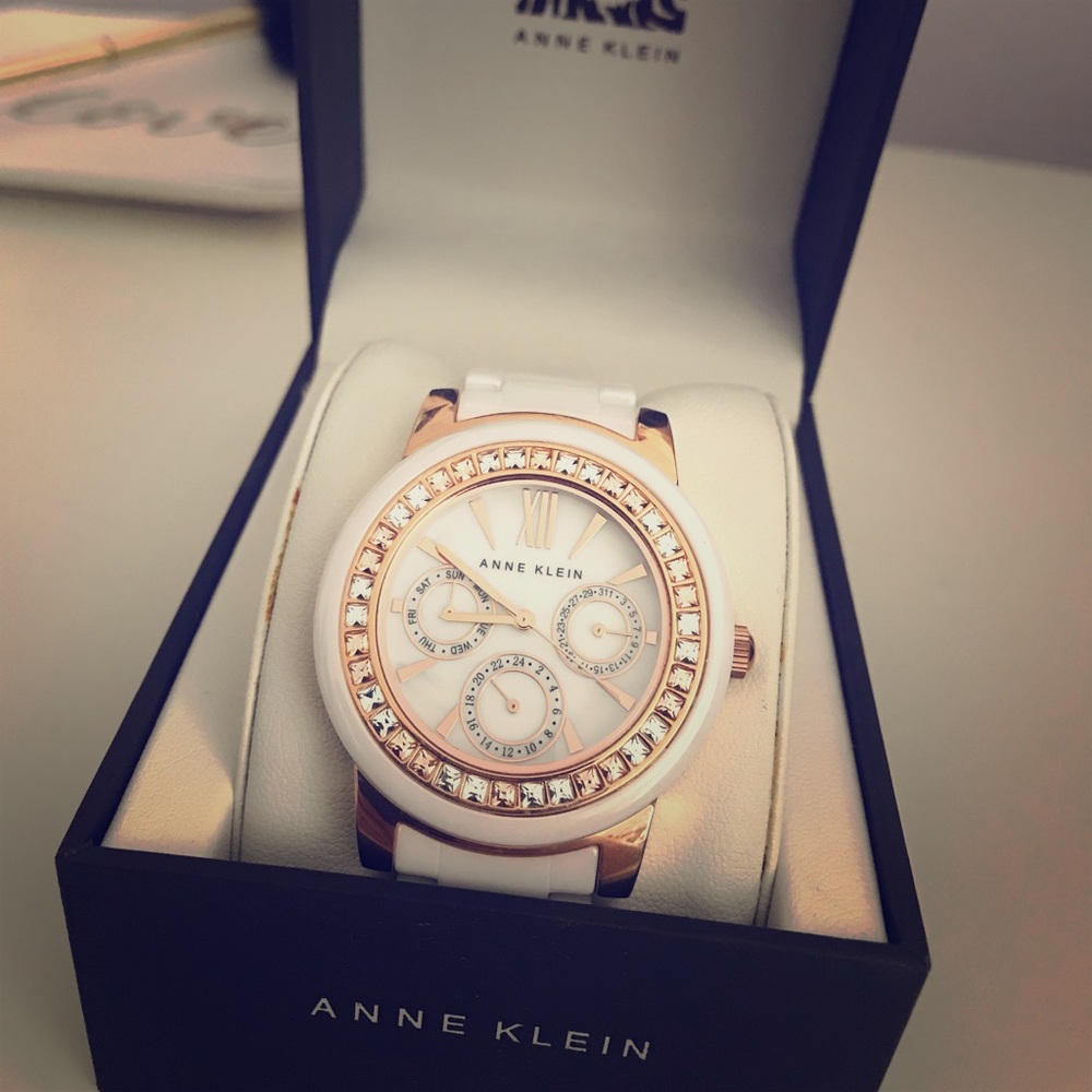 NWT Anne Klein White Watch